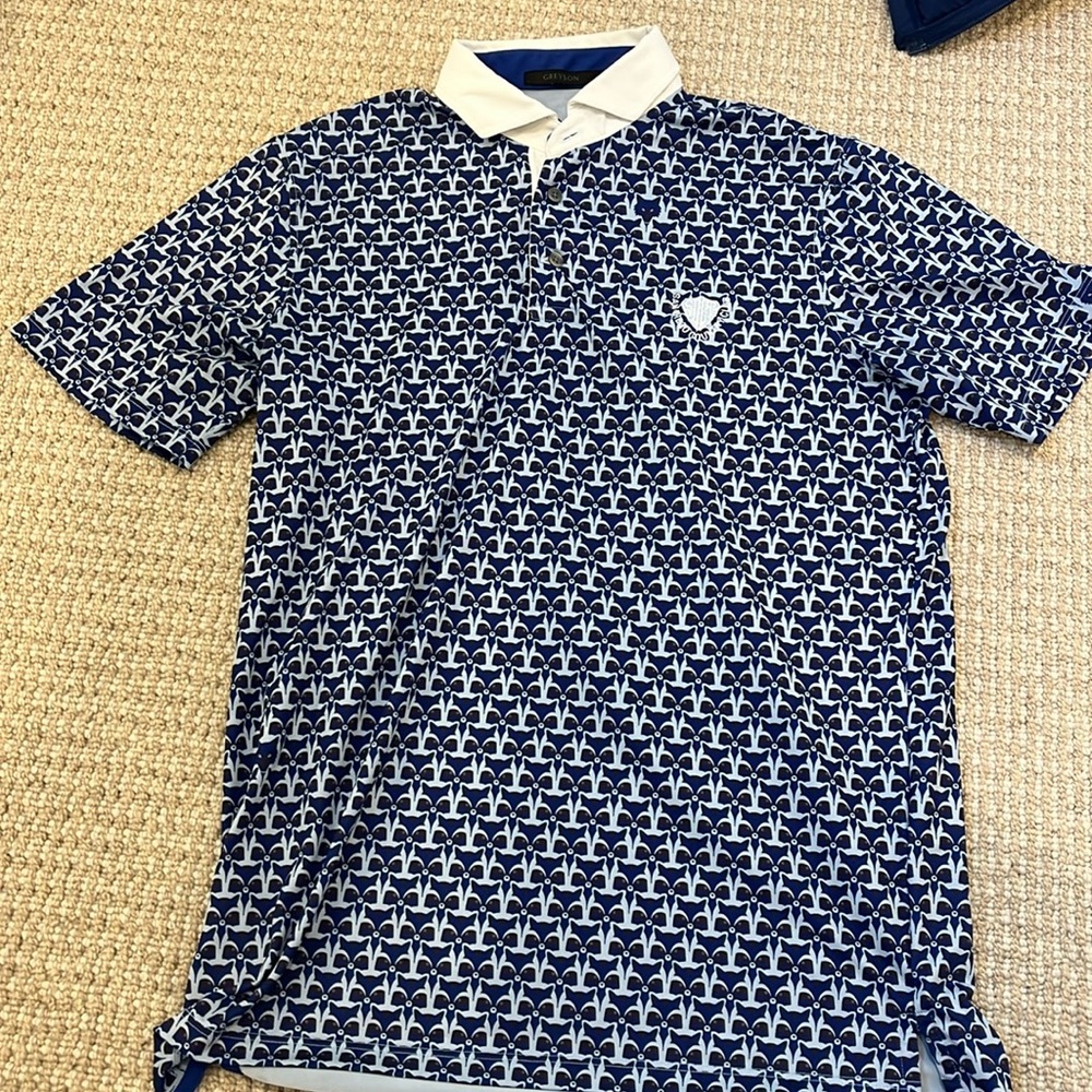 Greyson golf polo with San Diego Country Club logo